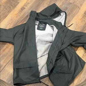 Dark Green Rain Jacket